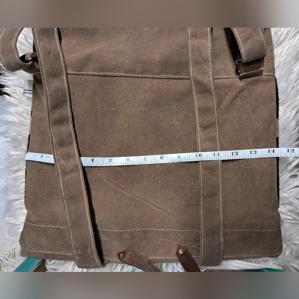 Southwestern Style Suede Backpack - Picture 4 of 7